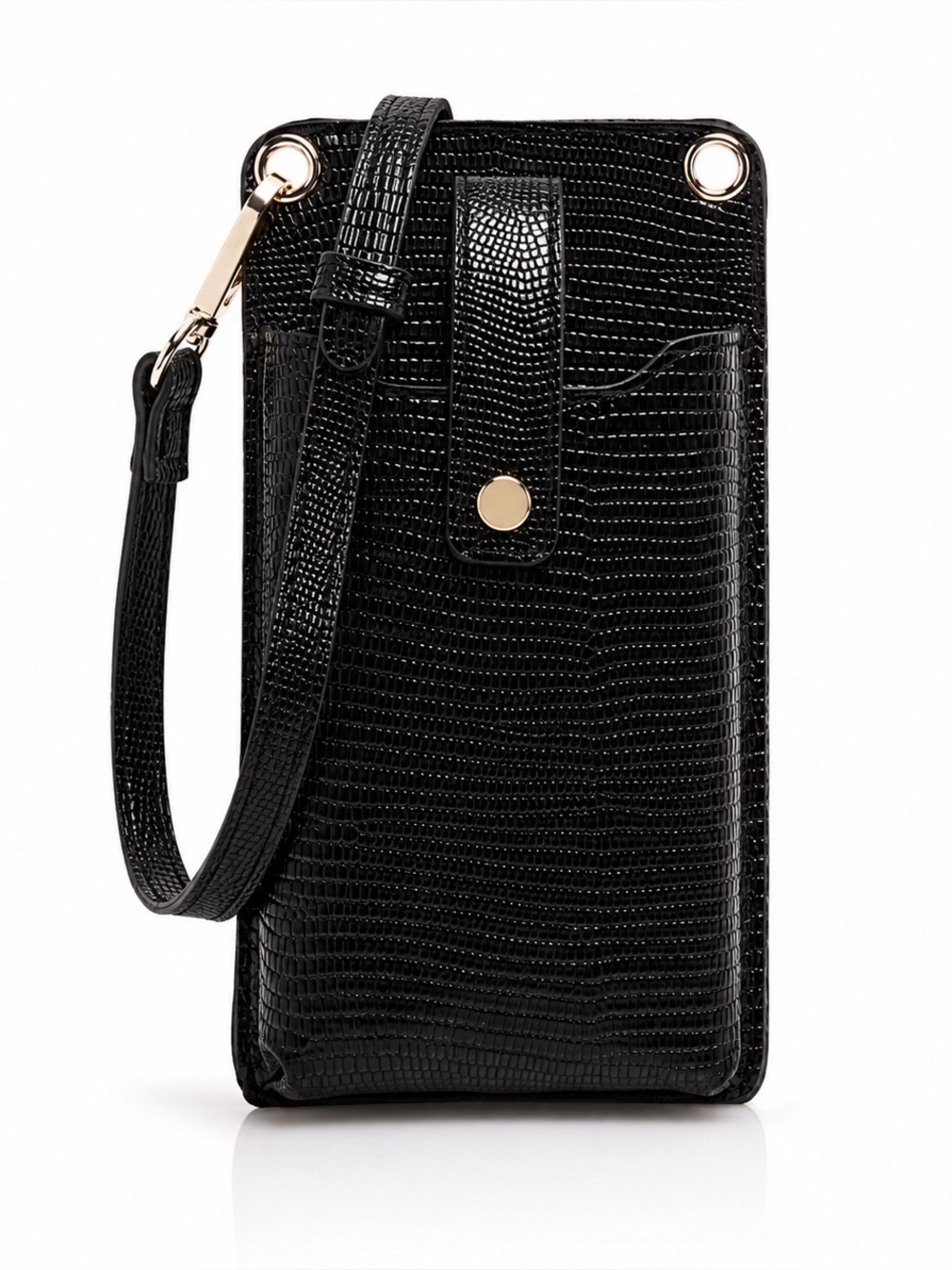 Kelly & Katie Claire Flap Phone Crossbody Bag Black